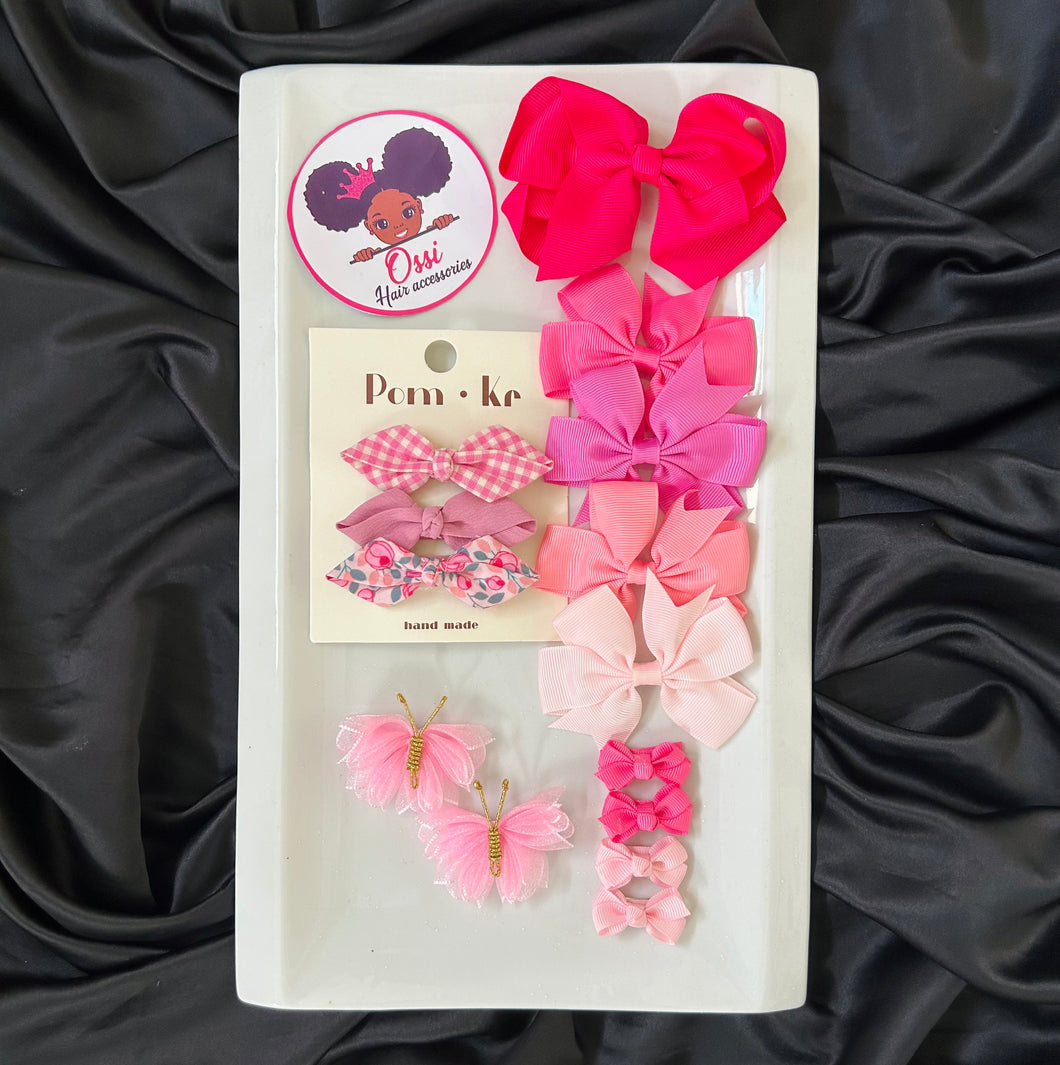 Kit accessoires roses